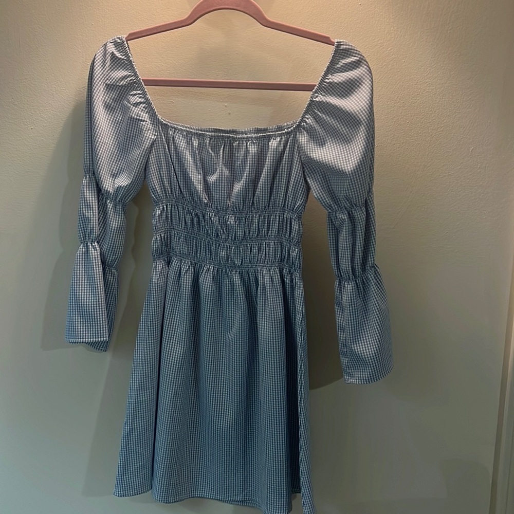 Blue and White Lulus Sun Dress
